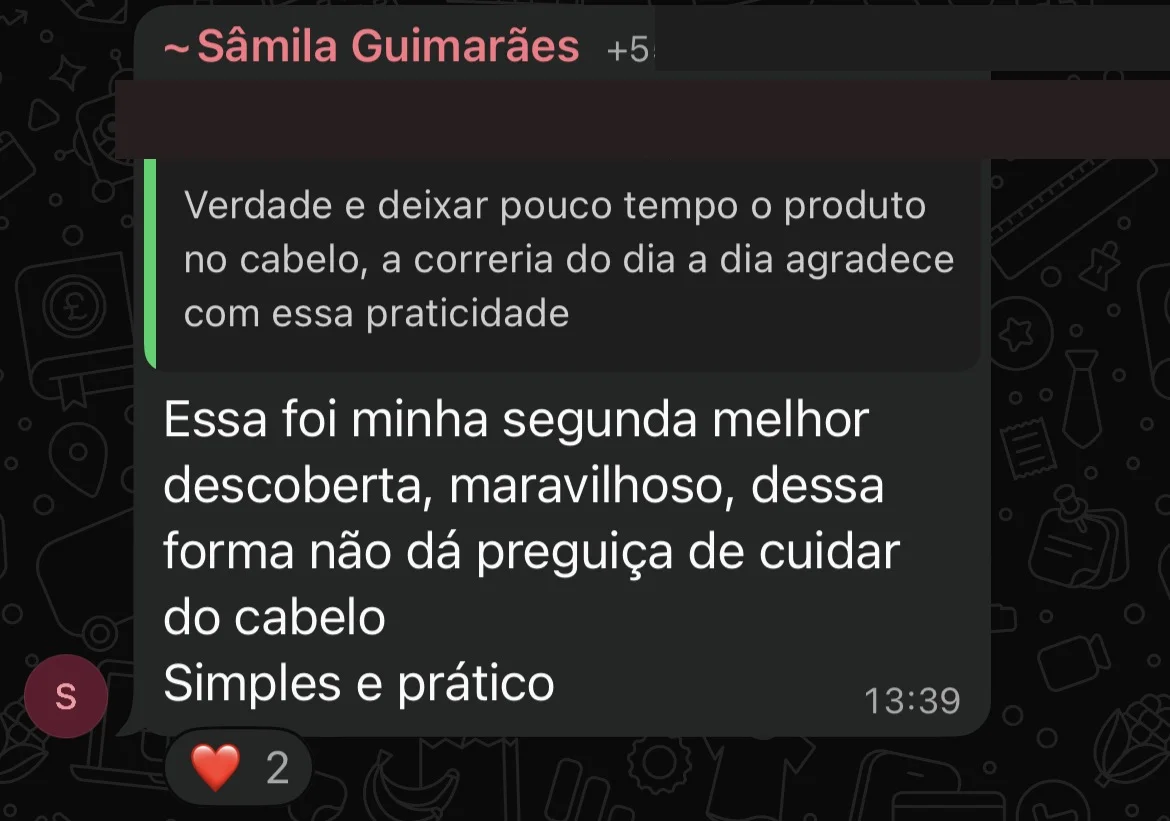 Depoimento de aluna